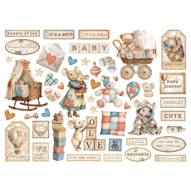 Stamperia Die cuts assorted - Baby