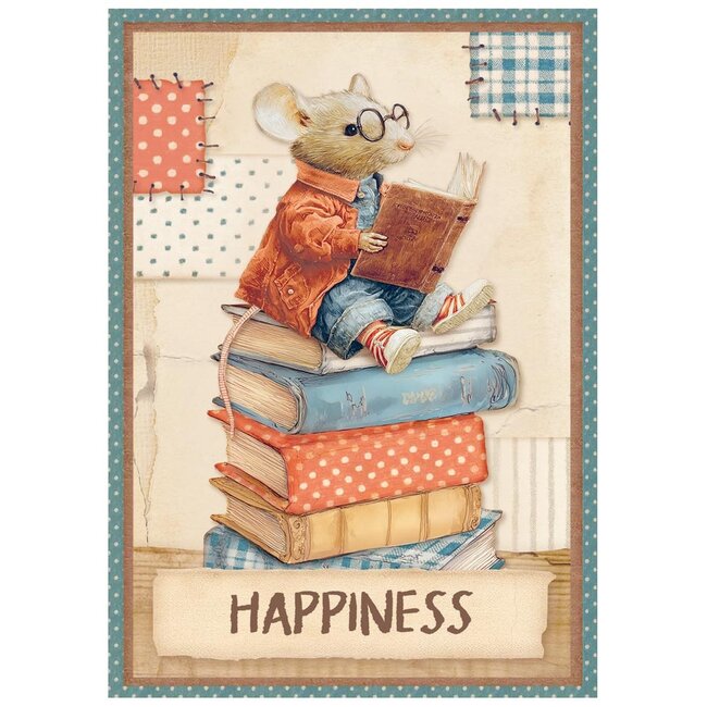 Stamperia Mini Rice paper A6 8 sheets Family