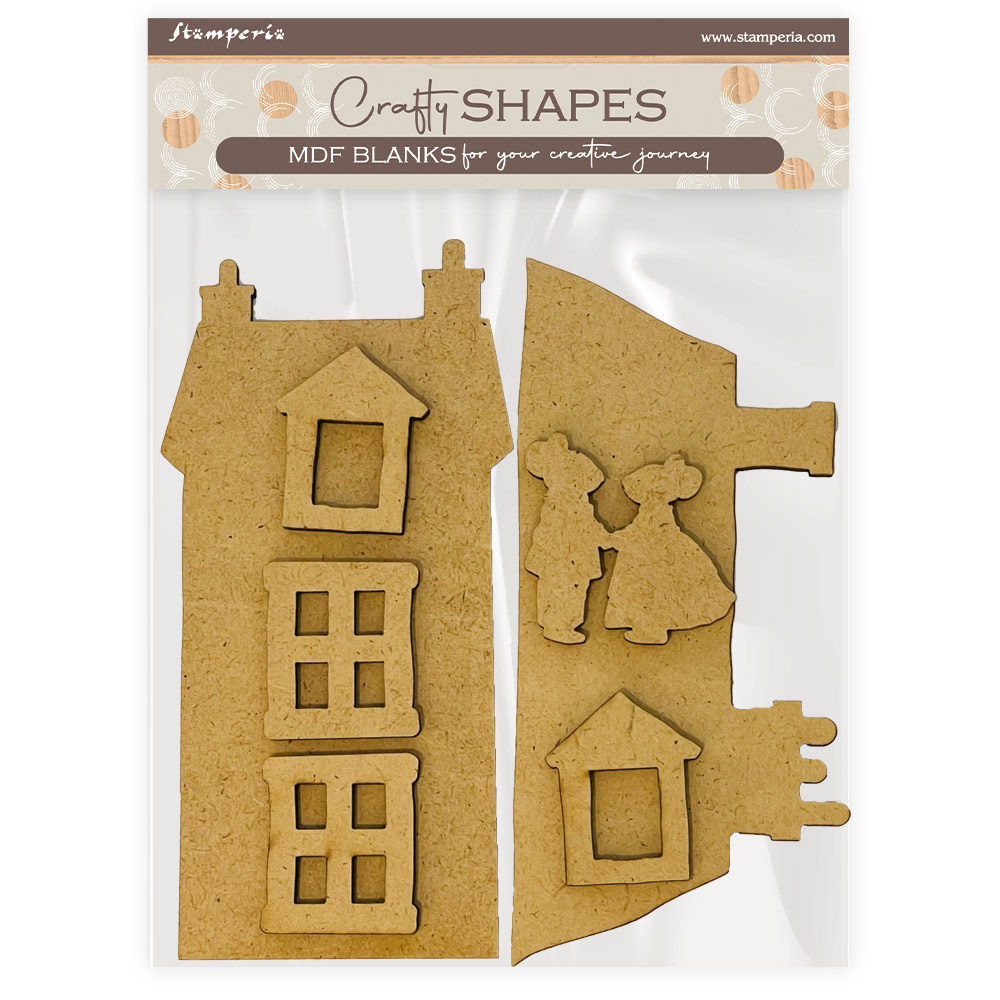 Stamperia Crafty shapes: Family house and mice