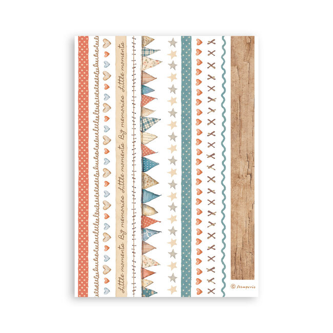 Stamperia Washi pad 8 sheets A5 - Family