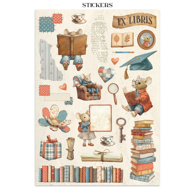 Stamperia Junk journal stickers, cut-outs, backgrounds - Family