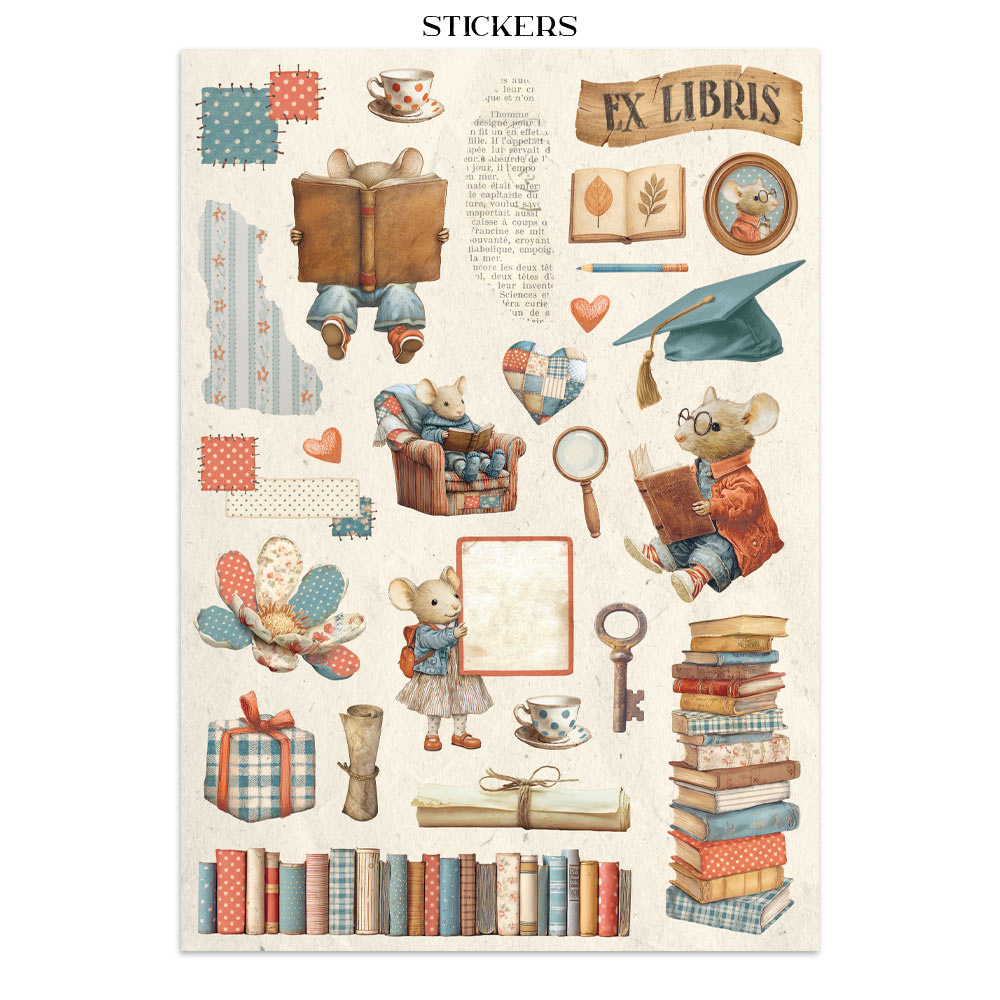 Stamperia Junk journal stickers, cut-outs, backgrounds - Family