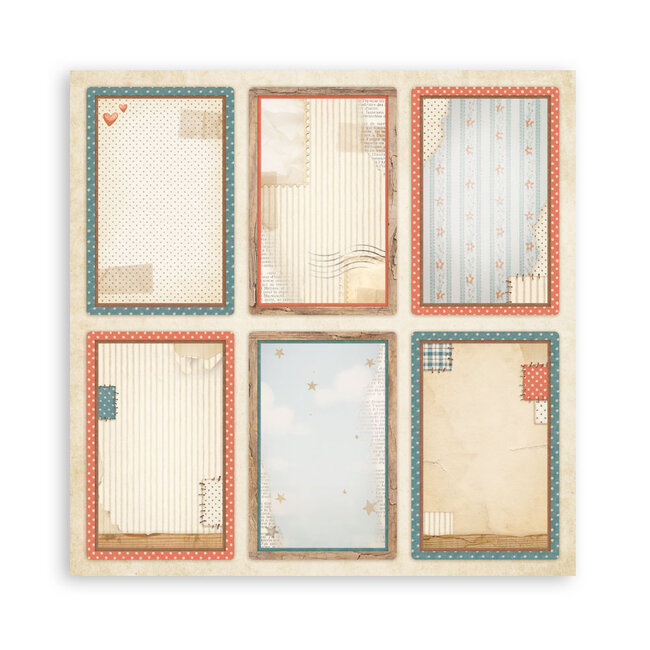 Stamperia Scrapbooking Pad 22 sheets cm 30,5x30,5 (12"x12") Single face - Family