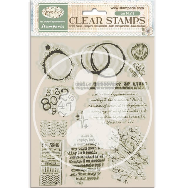 Stamperia Acrylic stamp cm 14x18 - Secret Diary