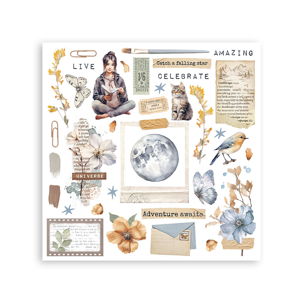 Stamperia Rub on selection cm 20,5x23 6 pages - Secret Diary