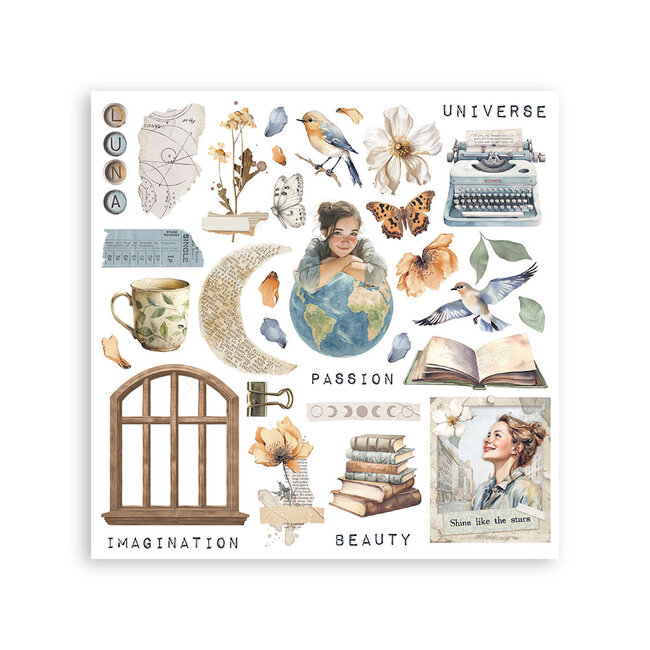 Stamperia Rub on selection cm 20,5x23 6 pages - Secret Diary