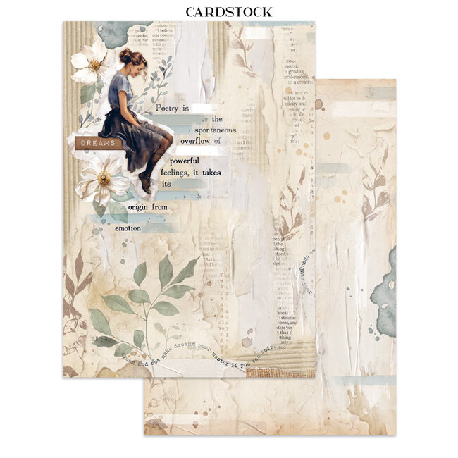 Stamperia Junk journal stickers, cut-outs, backgrounds - Secret Diary