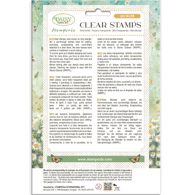 Stamperia Acrylic stamp cm 14x18 - Daisy Art