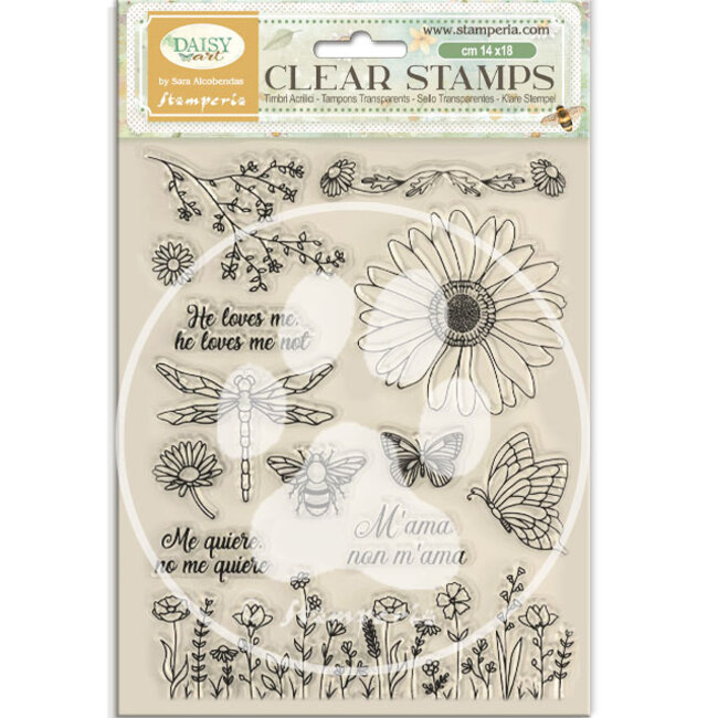 Stamperia Acrylic stamp cm 14x18 - Daisy Art