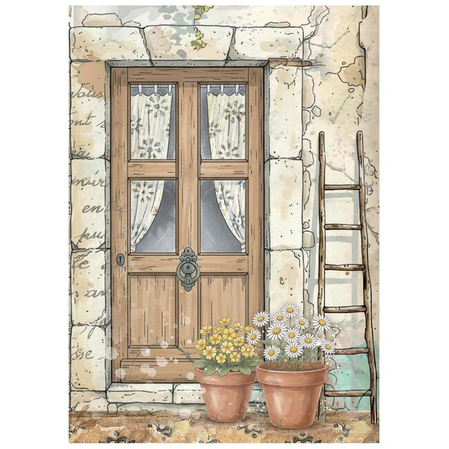 Stamperia Mini Rice paper A6 8 sheets Daisy Art