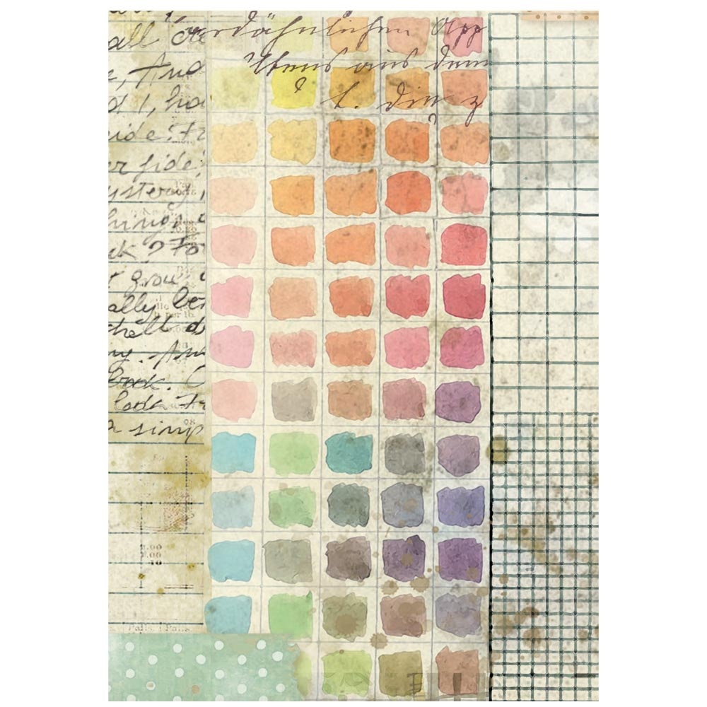 Stamperia Selection 8 Rice paper A6 backgrounds Daisy Art