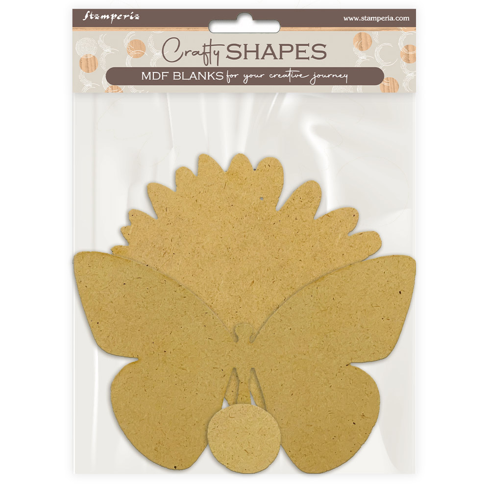 Stamperia Crafty shapes: Daisy Art daisy and butterfly