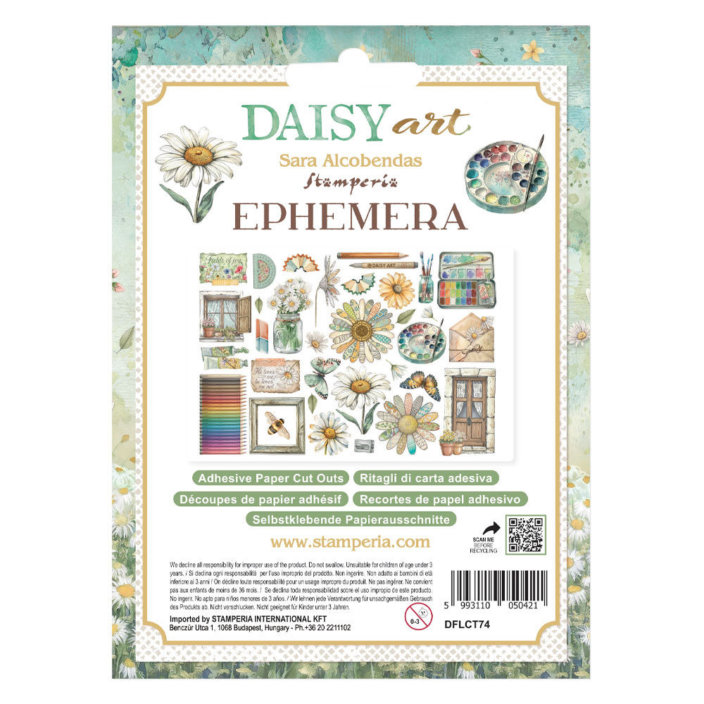 Stamperia Ephemera - Daisy Art