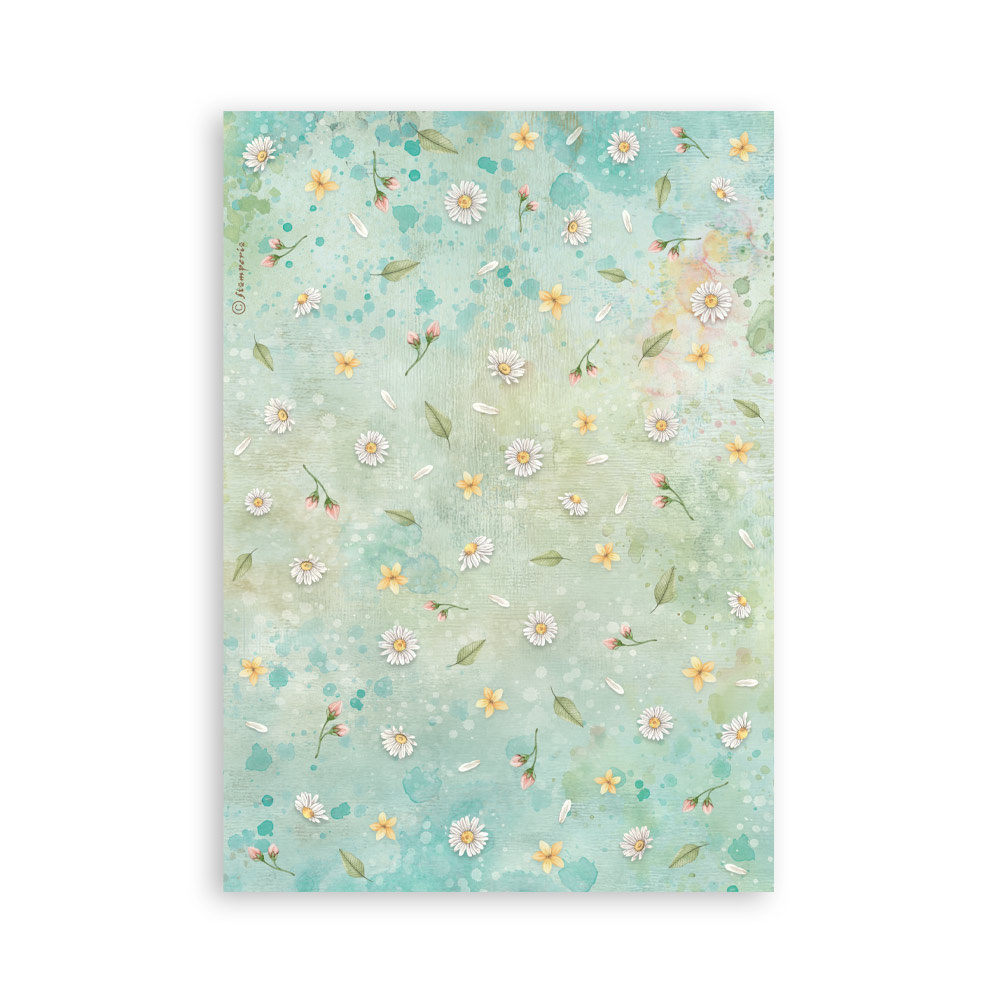 Stamperia Washi pad 8 sheets A5 - Daisy Art