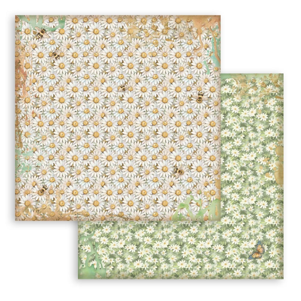 Stamperia Scrapbooking Pad 10 sheets cm 30,5x30,5 (12"x12") Background selection - Daisy Art
