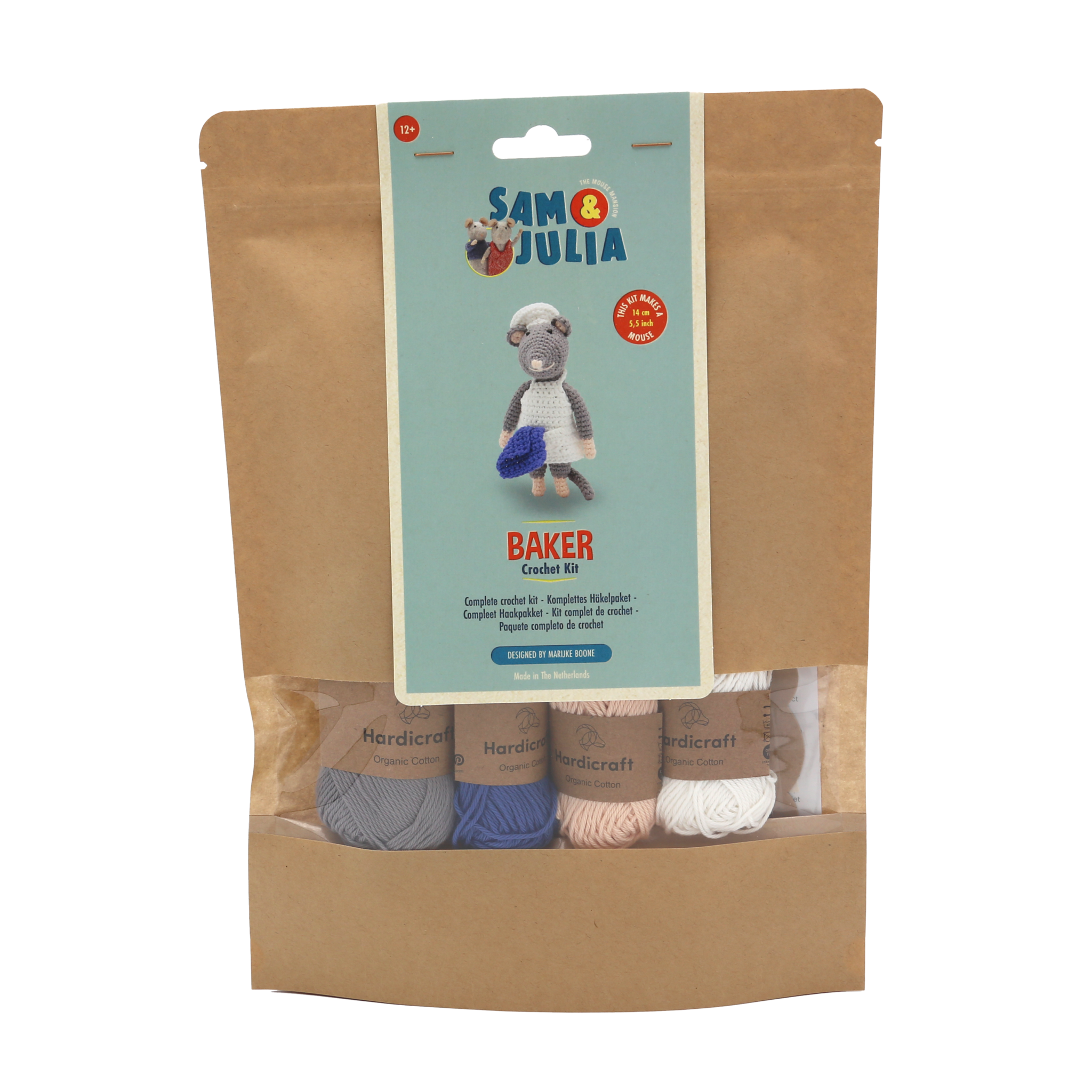 Hardicraft Haakpakket Bakker Muis - Amigurumi DIY Kit