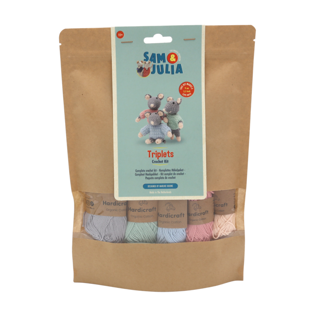 Hardicraft Haakpakket De drieling - Amigurumi DIY Kit