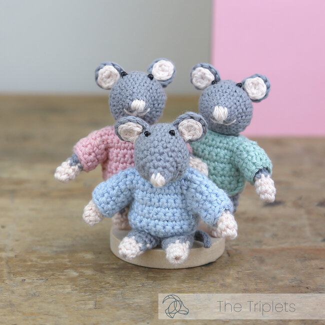 Hardicraft Häkelset - Die Drillinge - Amigurumi DIY Kit