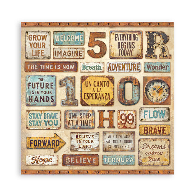 Stamperia Scrapbooking Pad 22 sheets cm 30,5x30,5 (12"x12") Single face - A new Beginning