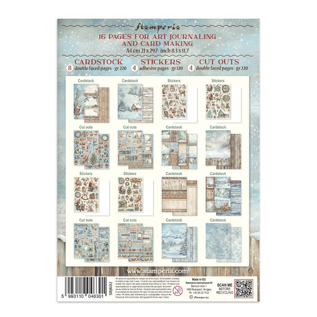 Stamperia Junk journal stickers, cut-outs, backgrounds - The Owl's House