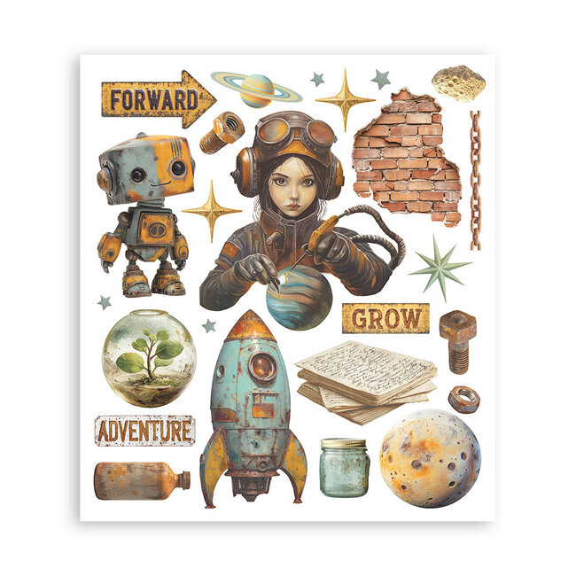 Stamperia Rub on selection cm 20,5x23 6 pages - A new Beginning