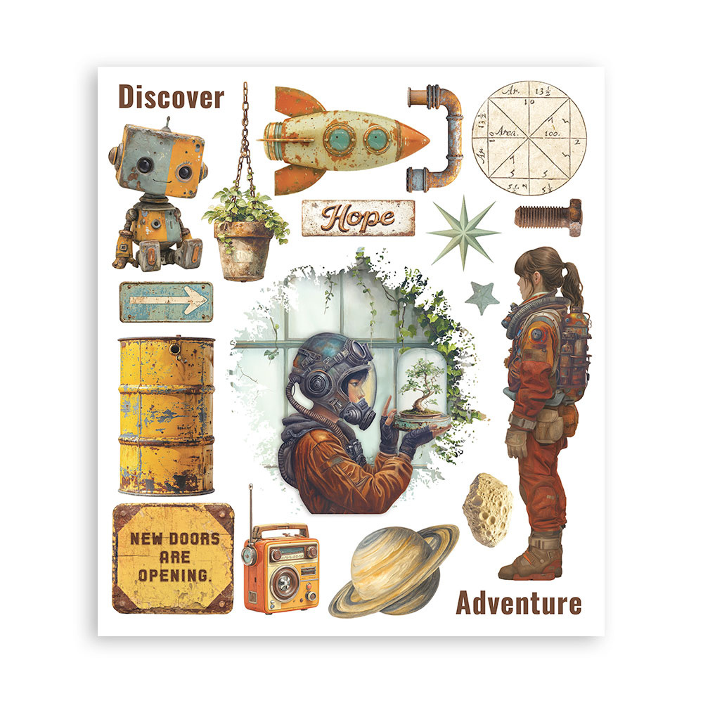 Stamperia Rub on selection cm 20,5x23 6 pages - A new Beginning