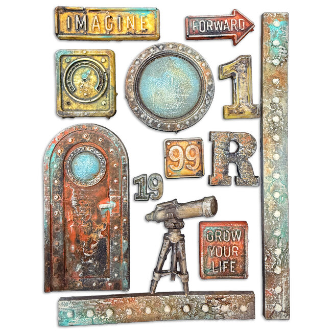 Stamperia Silicon mould A5 - A new Beginning telescope