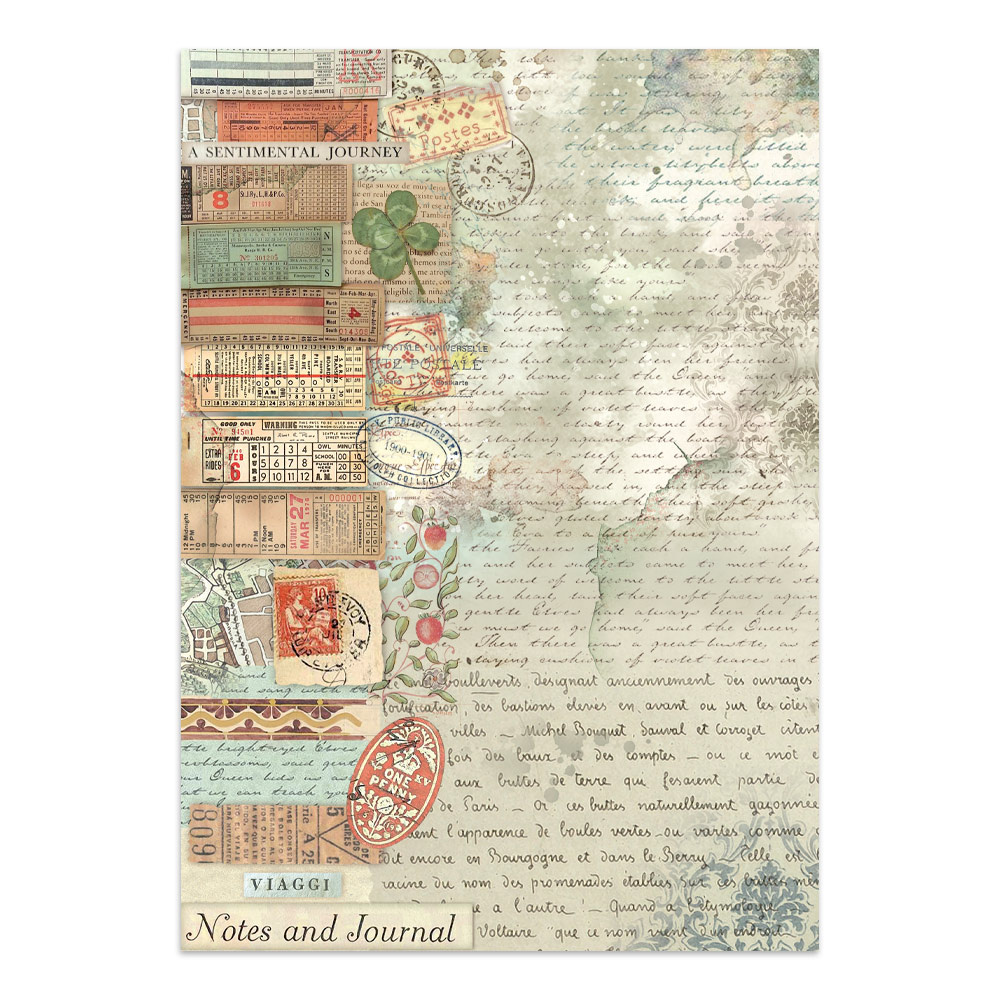 Stamperia Junk journal stickers, cut-outs, backgrounds - Art of Travelling