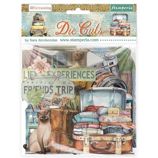 Stamperia – 6 Fustellati (Die Cuts) Assortiti – 15x15 Cm – Carta Per Scrapbooking E Decorazione, Linea Aires De Libertad