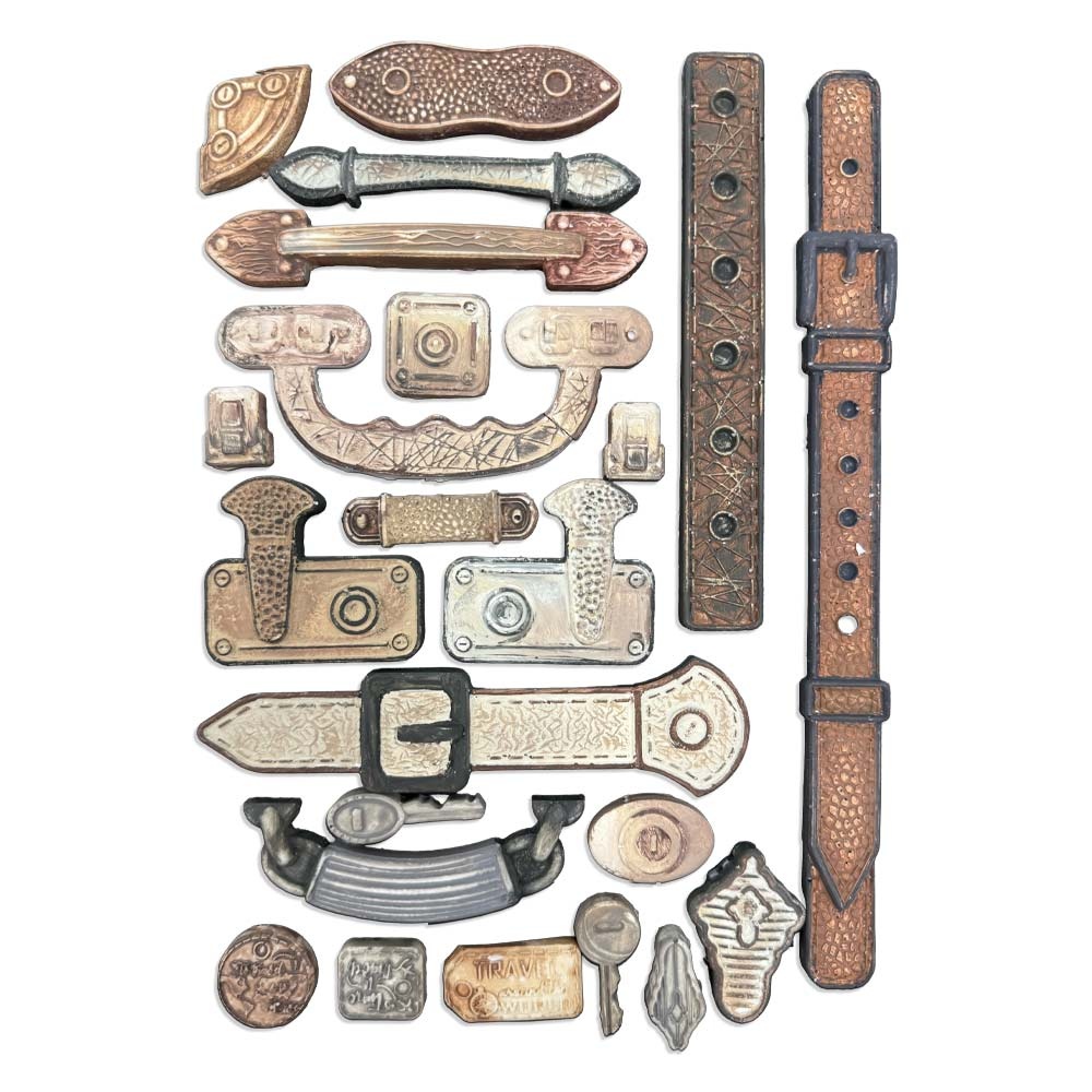 Stamperia Silicon mould A5 - Art of Travelling belts and handles