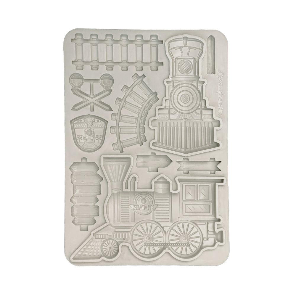 Stamperia Silicon mould A5 - Art of Travelling train
