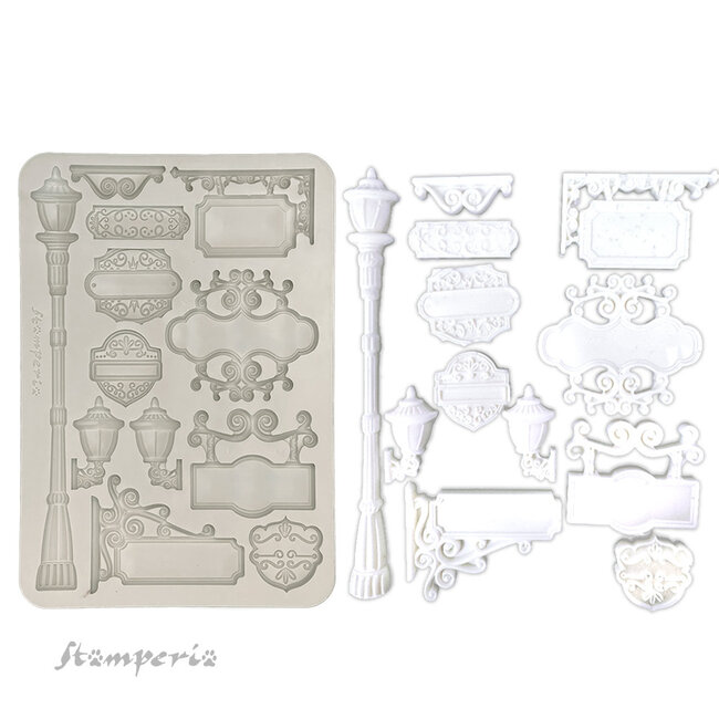 Stamperia Silicon mould A5 - Art of Travelling plates