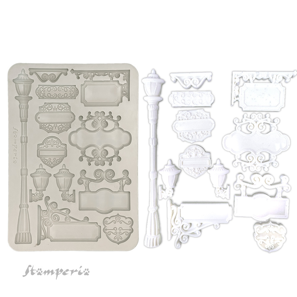 Stamperia Silicon mould A5 - Art of Travelling plates