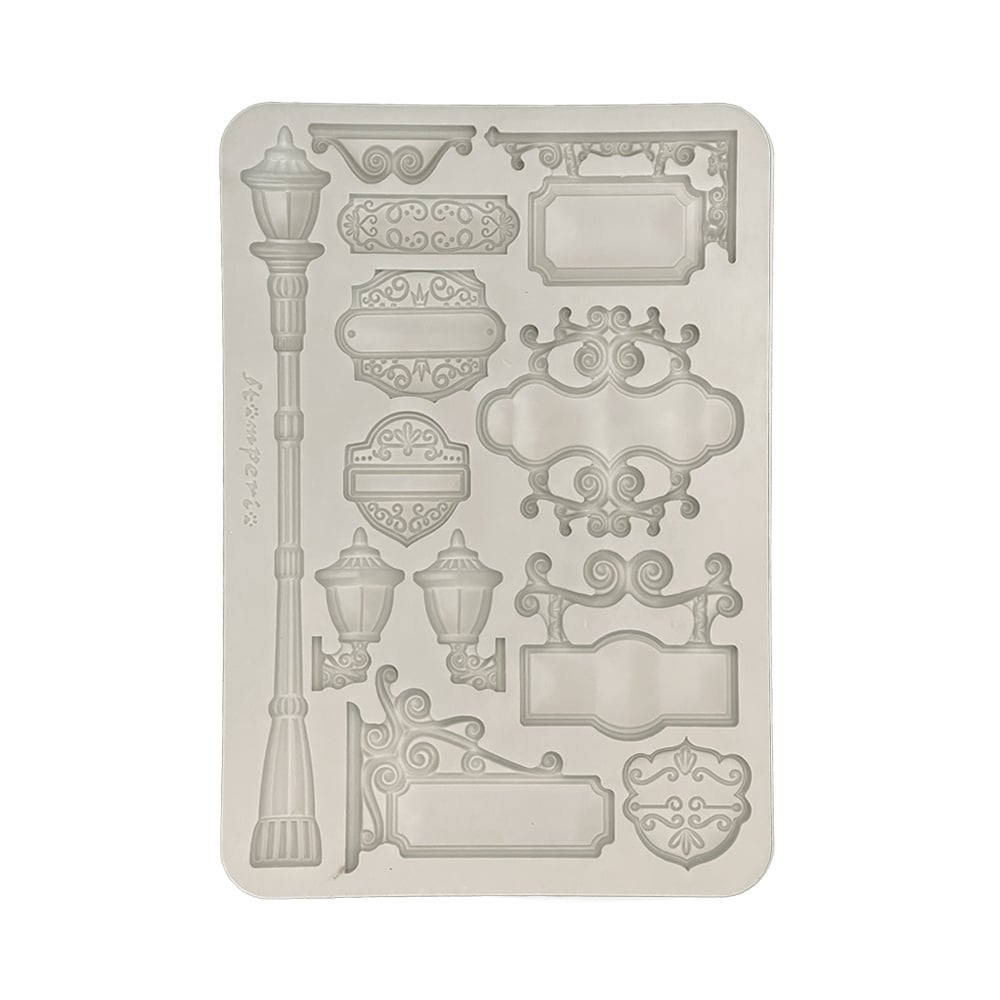 Stamperia Silicon mould A5 - Art of Travelling plates