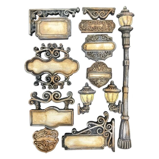 Stamperia Silicon mould A5 - Art of Travelling plates