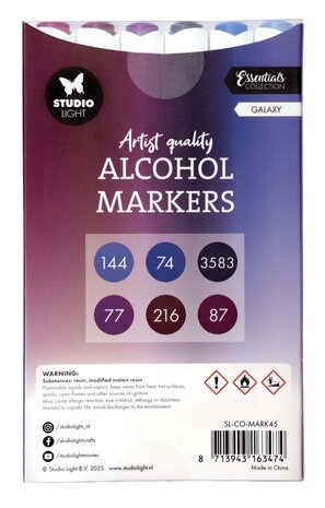 Studio Light Alcohol Markers Galaxy (SL-CO-MARK45)