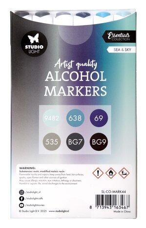 Studio Light Alcohol Markers Sea & Sky (SL-CO-MARK44)