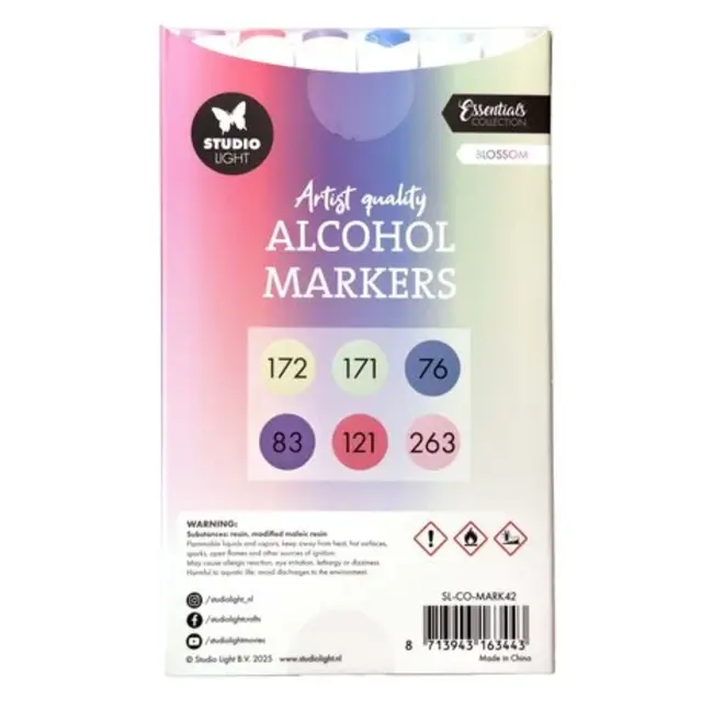 Studio Light Alcohol Markers Blossom (SL-CO-MARK42)