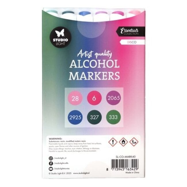 Studio Light Alcohol Markers Disco (SL-CO-MARK40)