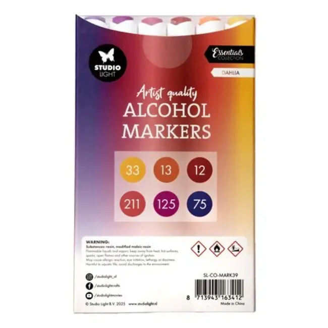 Studio Light Alcohol Markers Dahlia (SL-CO-MARK39)