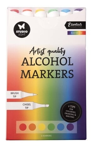 Studio Light Alcohol Markers Rainbow (SL-CO-MARK34)