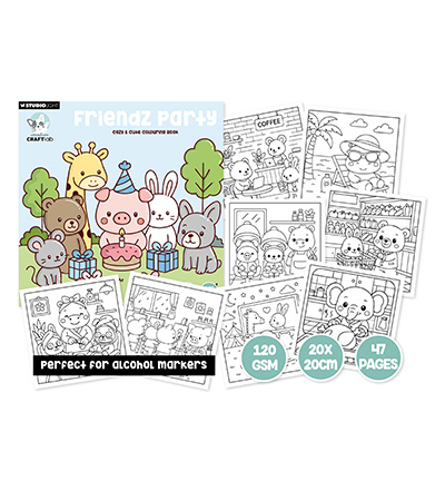 Studio Light Friendz Coloring Book Cozy (CCL-FR-CB06)