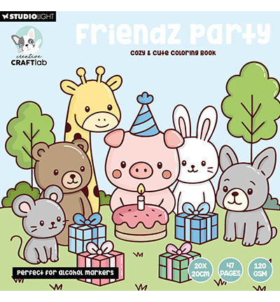 Studio Light Friendz Coloring Book Cozy (CCL-FR-CB06)