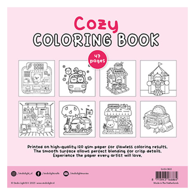 Studio Light Essentials Coloring Book Cozy (SL-ES-CB05)