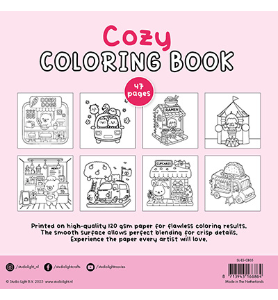 Studio Light Essentials Coloring Book Cozy (SL-ES-CB05)