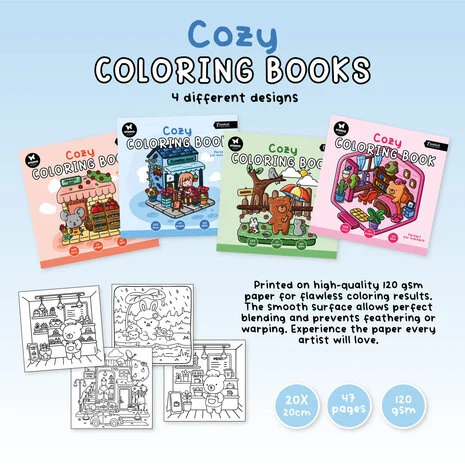 Studio Light Essentials Coloring Book Cozy (SL-ES-CB04)