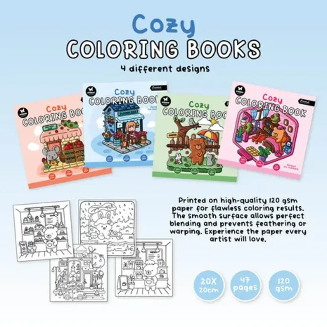 Studio Light Essentials Coloring Book Cozy (SL-ES-CB03)
