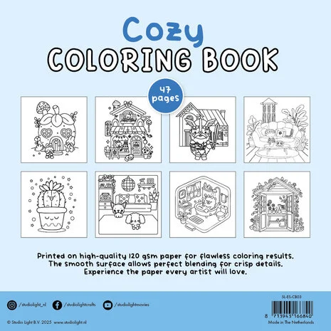 Studio Light Essentials Coloring Book Cozy (SL-ES-CB03)