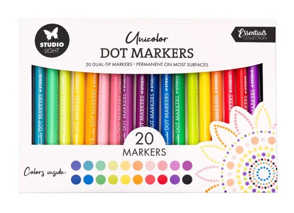 Studio Light Dot Markers Unicolor (20pcs) (SL-CO-MARK63)