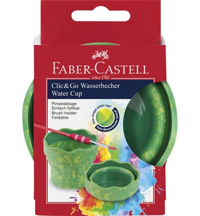 Faber Castell Watercup Clic & Go, Green marble